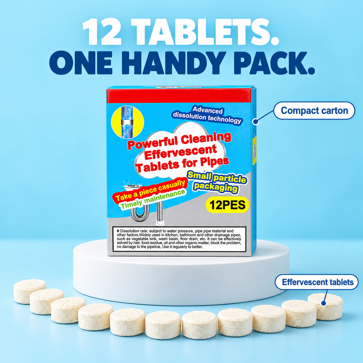 Drain Tablet® – Effervescent Drain Cleaning Tablets