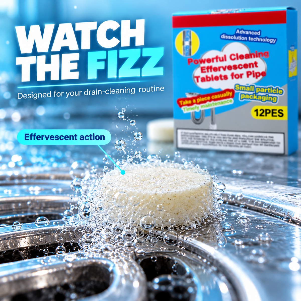 Drain Tablet® – Effervescent Drain Cleaning Tablets