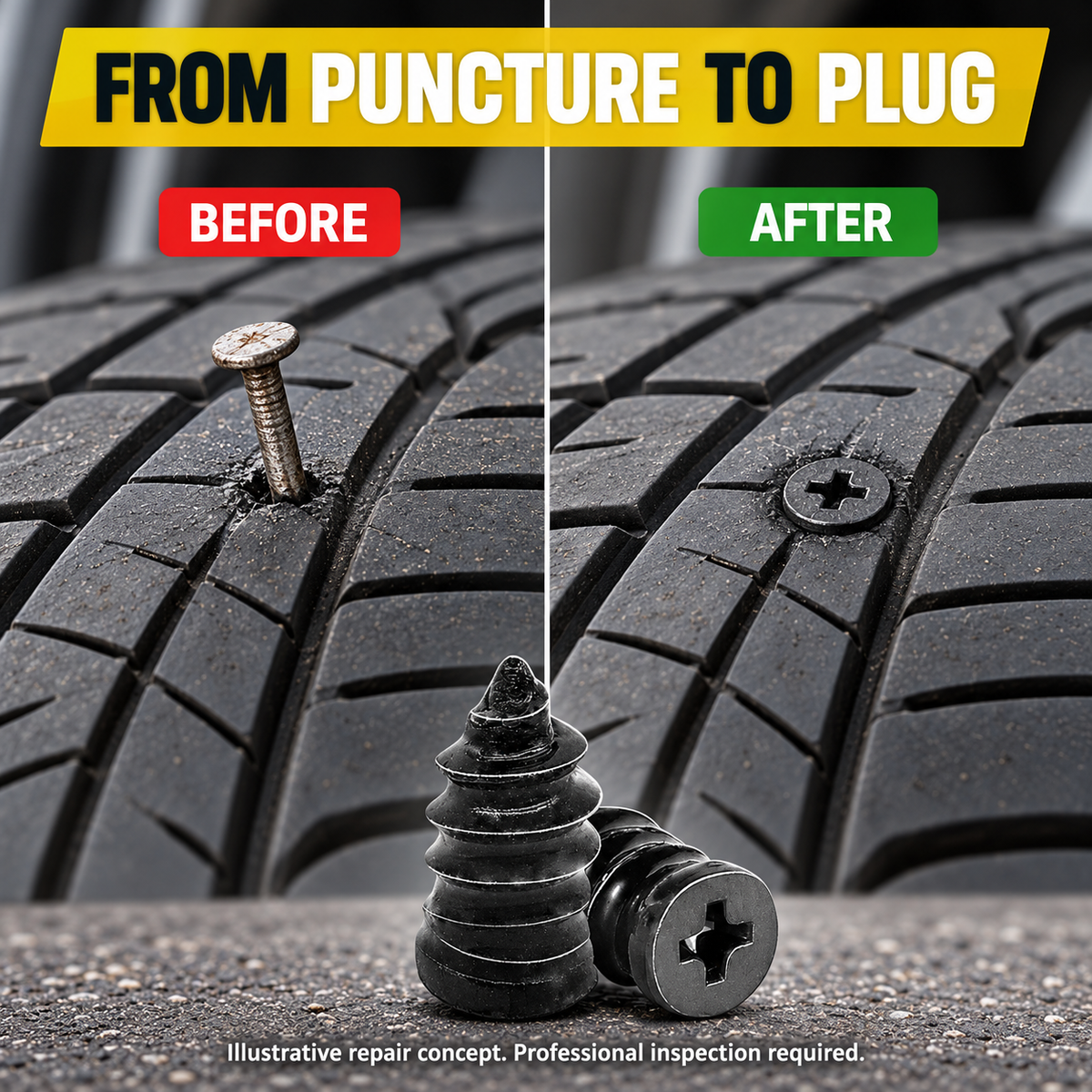Self Sealing Tyre Repairing Screw™