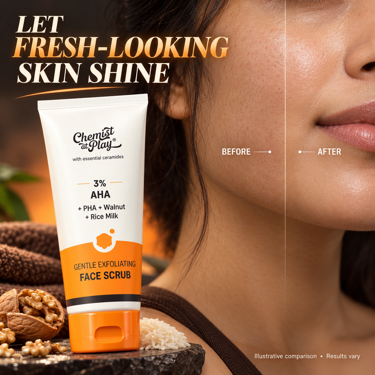 Chemist At PLay® Gentle Exfoliating Face Scrub ( 100% ✅ FDA Approved )