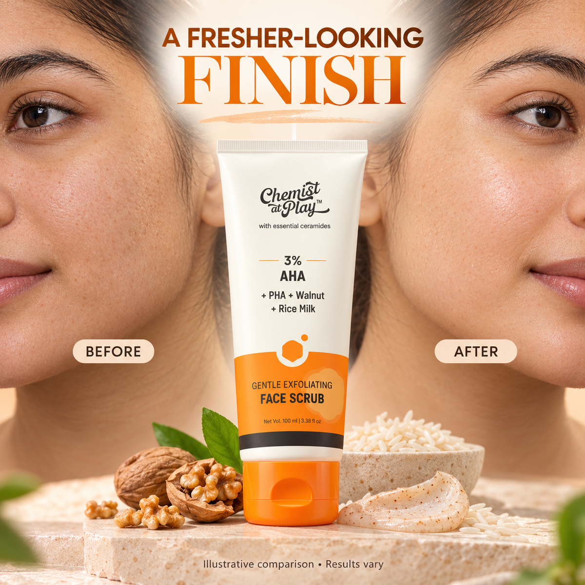 Chemist At PLay® Gentle Exfoliating Face Scrub ( 100% ✅ FDA Approved )