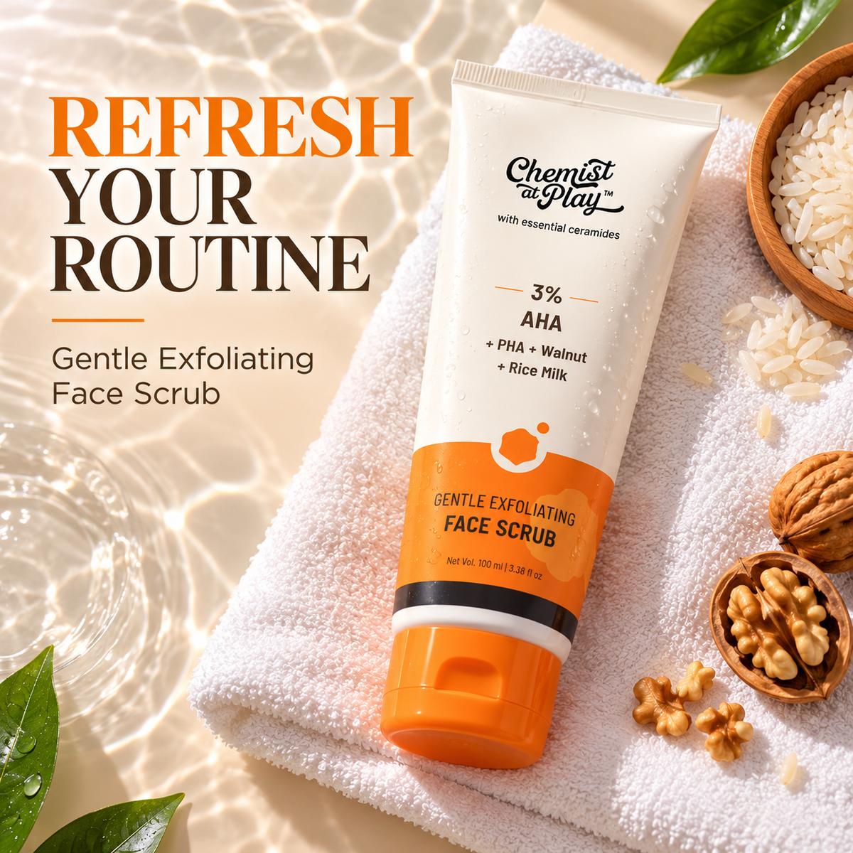 Chemist At PLay® Gentle Exfoliating Face Scrub ( 100% ✅ FDA Approved )