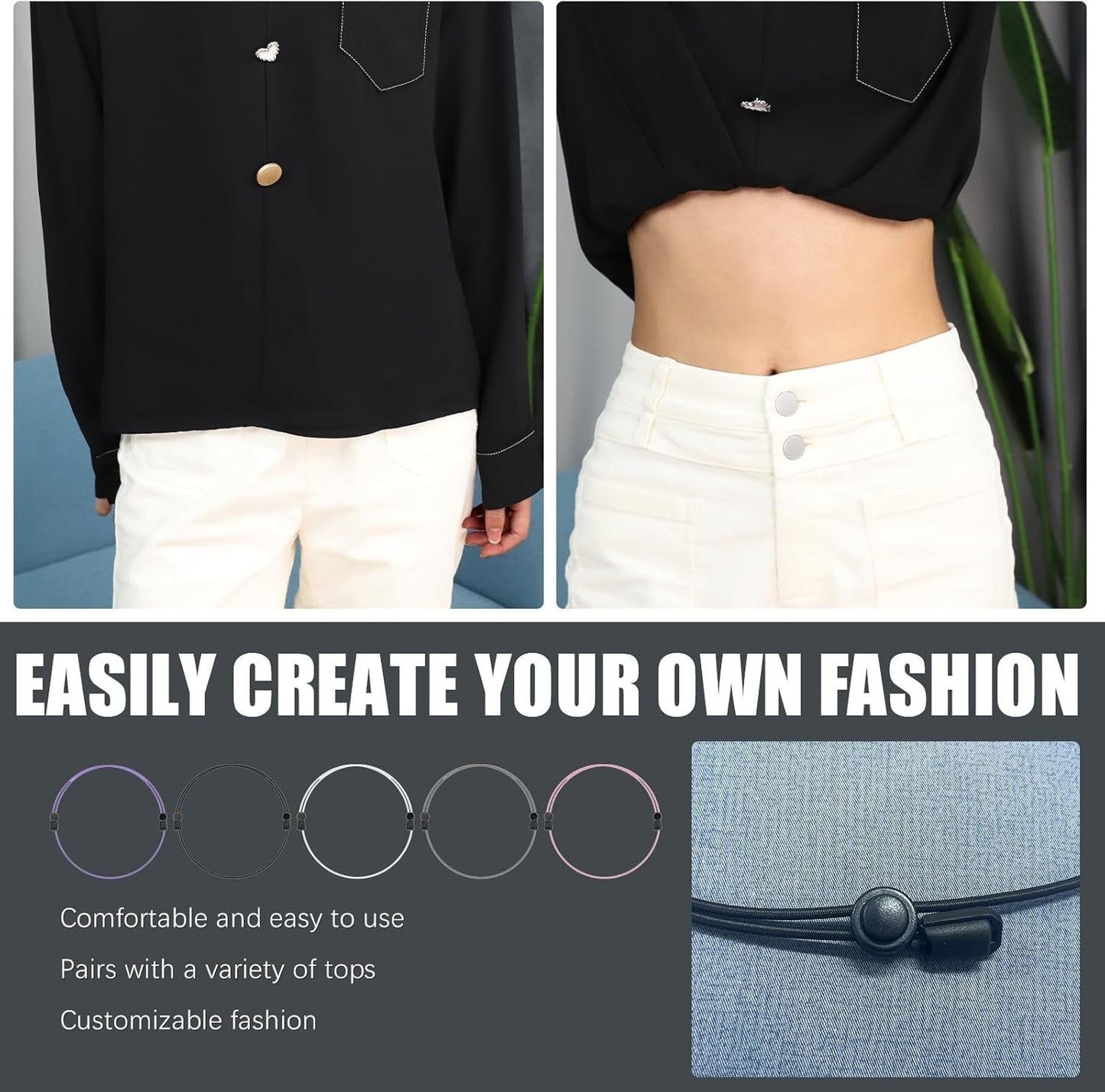 Unisex Crop Tuck Band