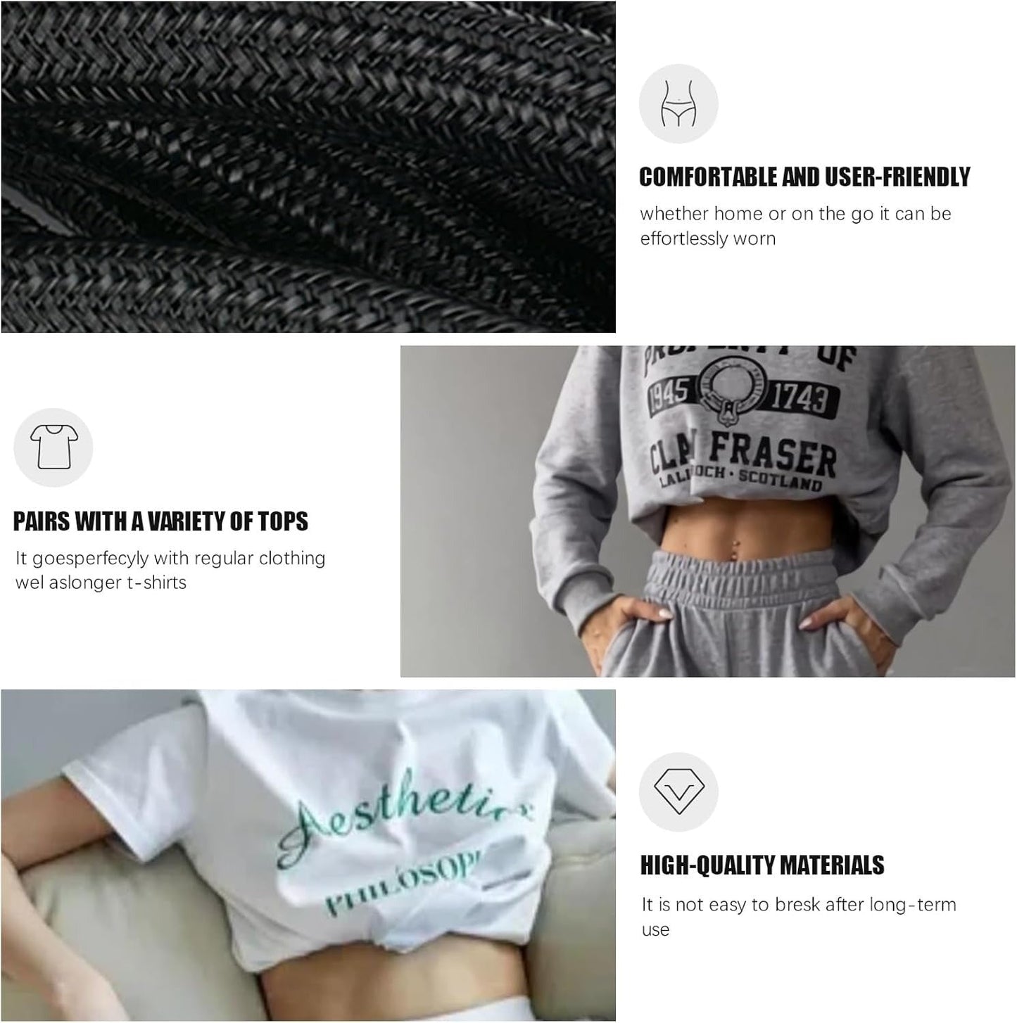 Unisex Crop Tuck Band
