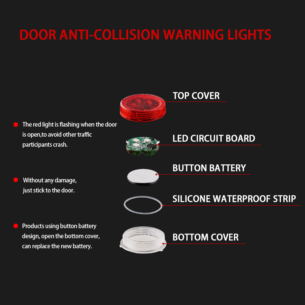 Car Door Collision Warning Light
