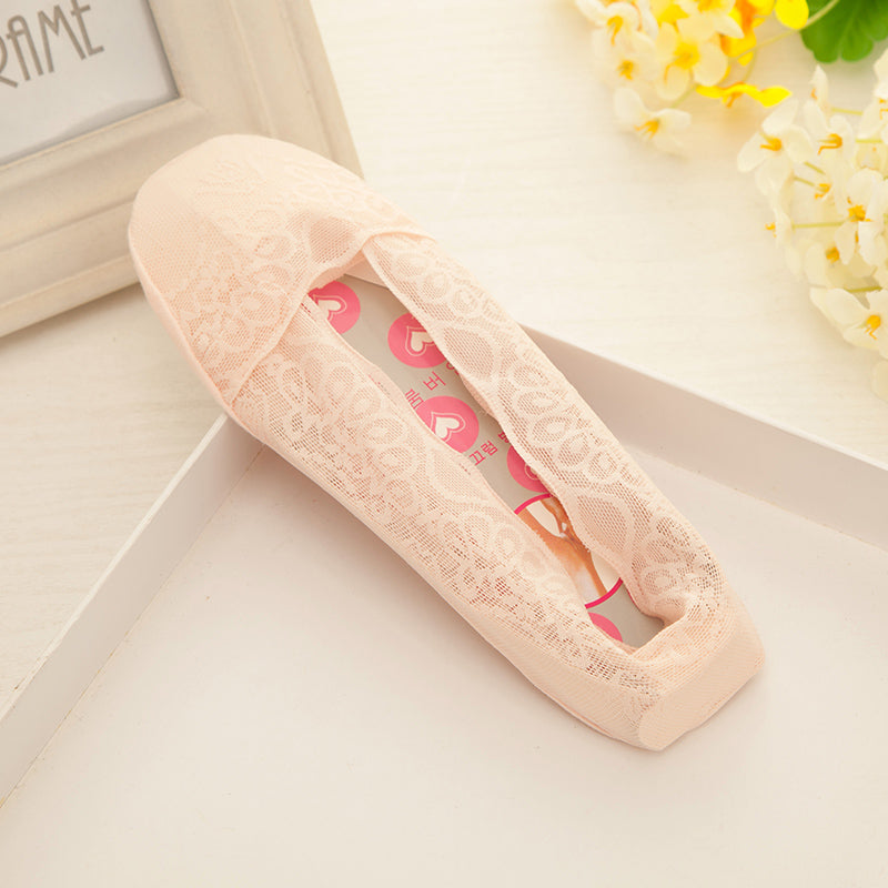 Lace No Show Liner Socks for Women (  Anti Bacterial + Smell Free )
