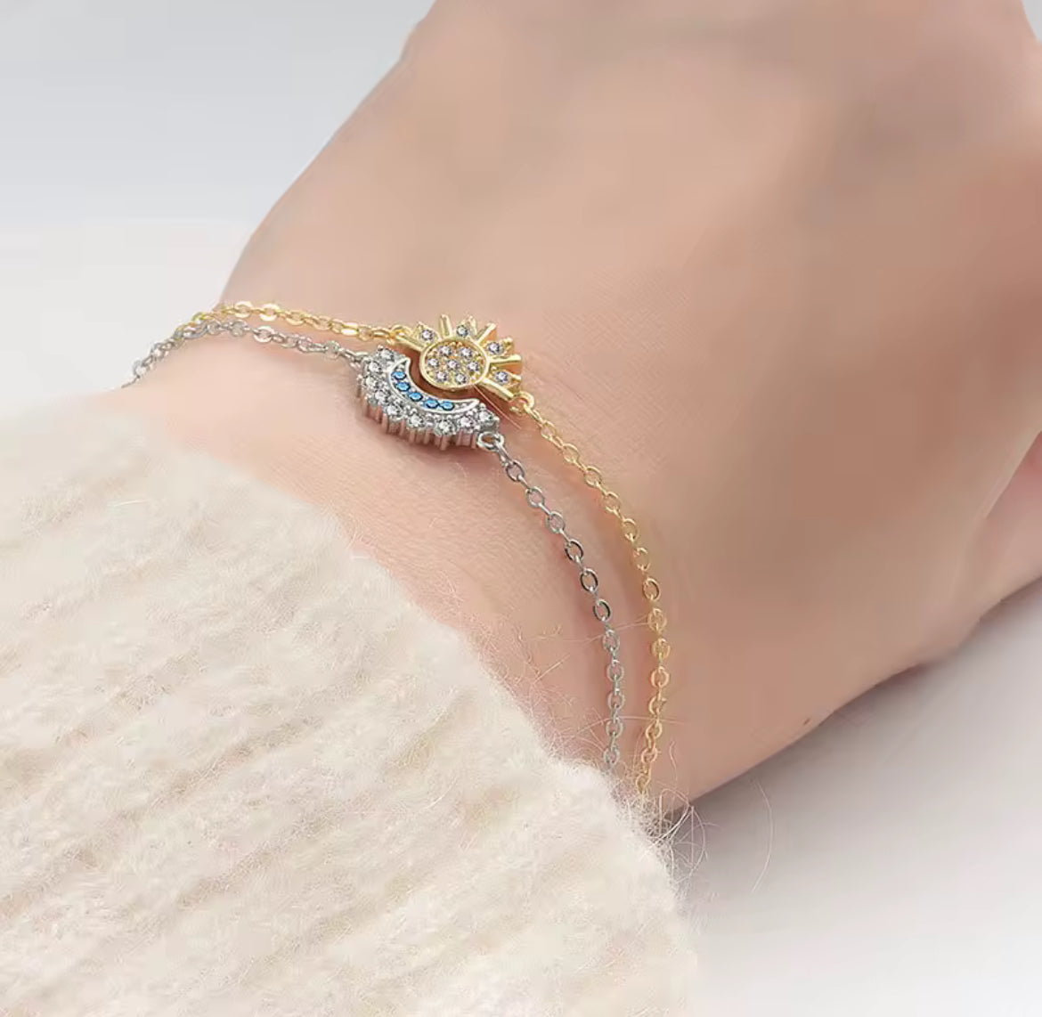 2 in 1 Sun and Moon Bracelet