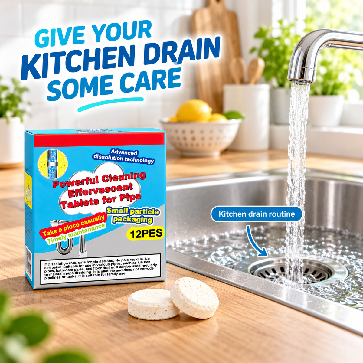 Drain Tablet® – Effervescent Drain Cleaning Tablets