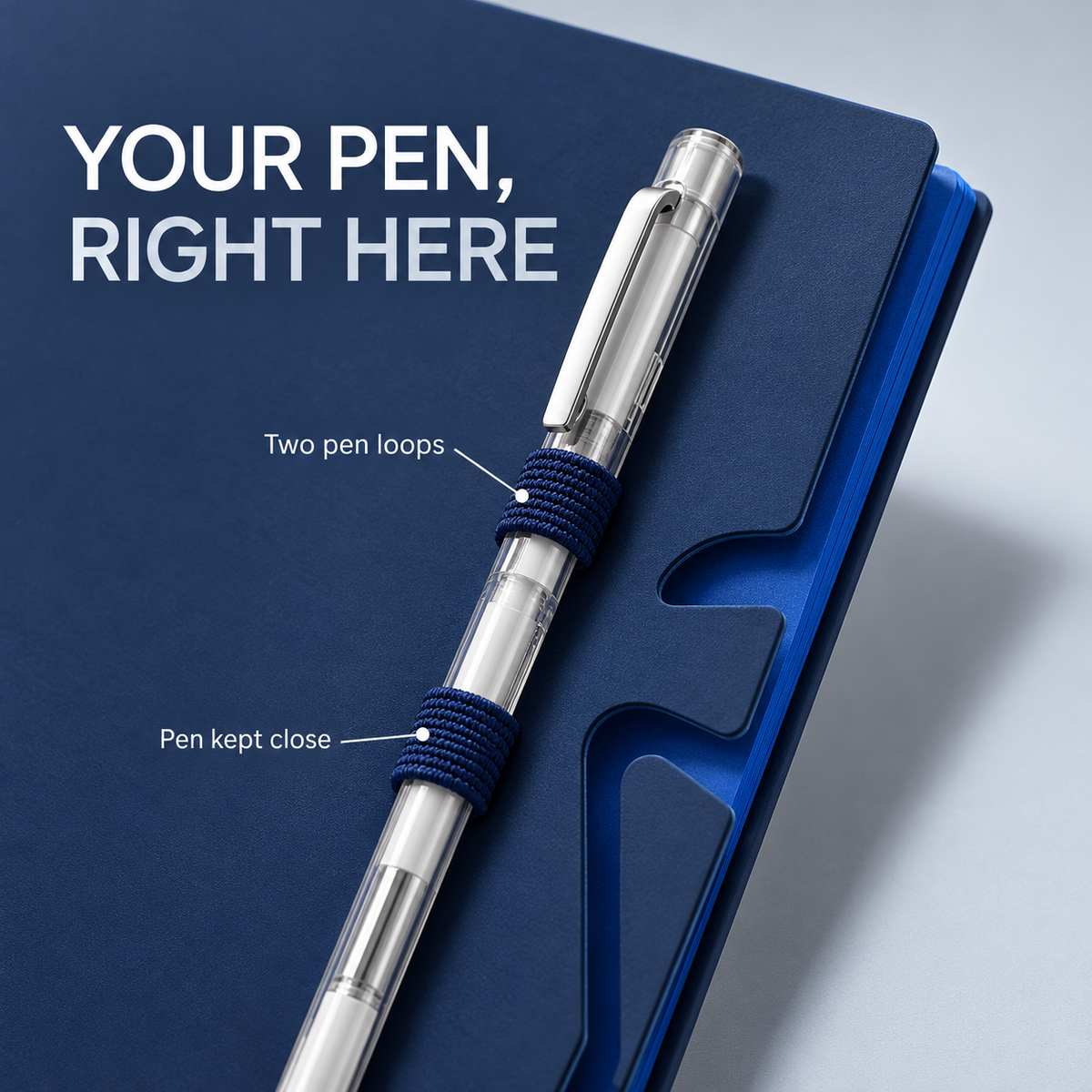 Blue NoteBook™ ( With Free Pen )