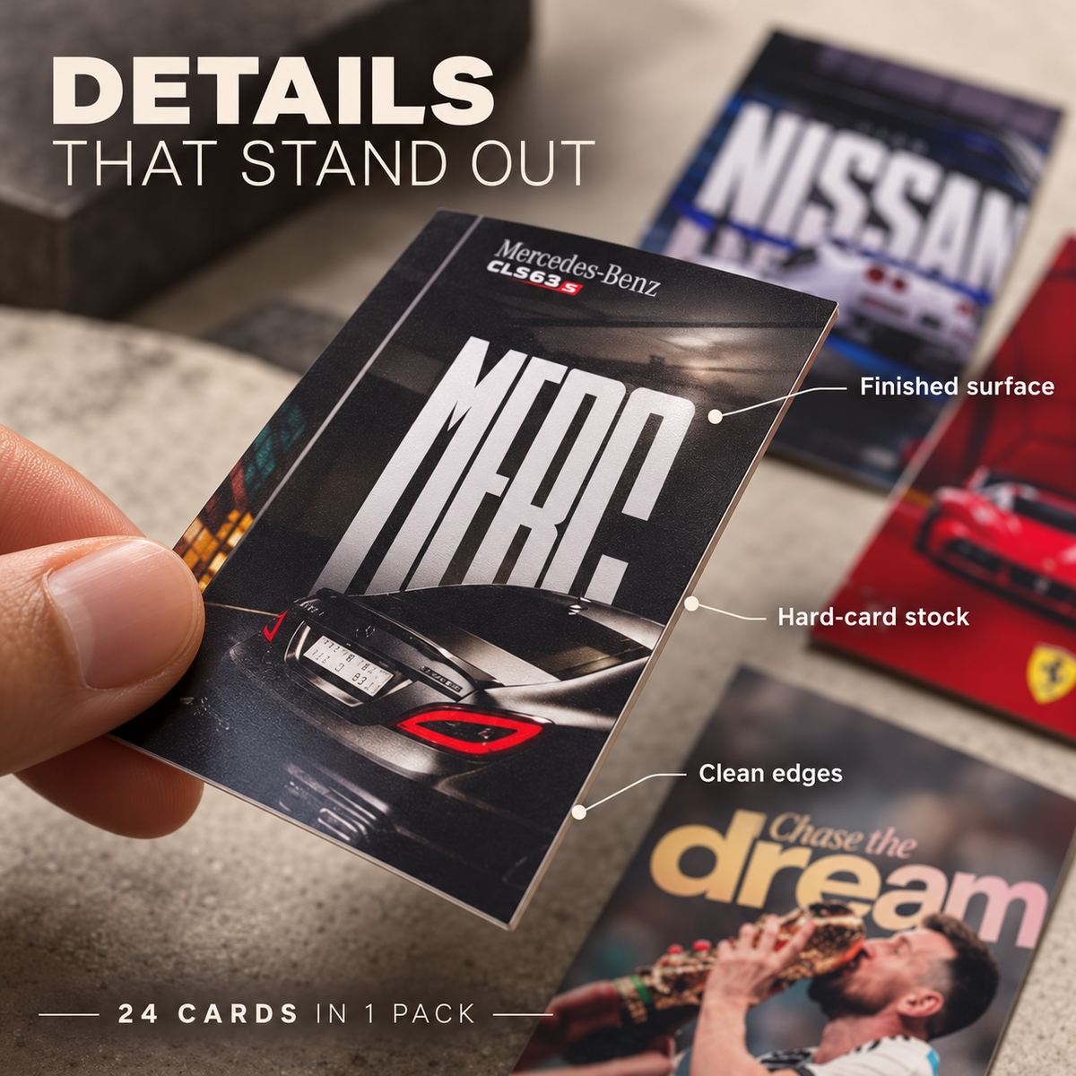 WallVibe Stickers® 24-Piece Motivational Quote / Car Enthusiast