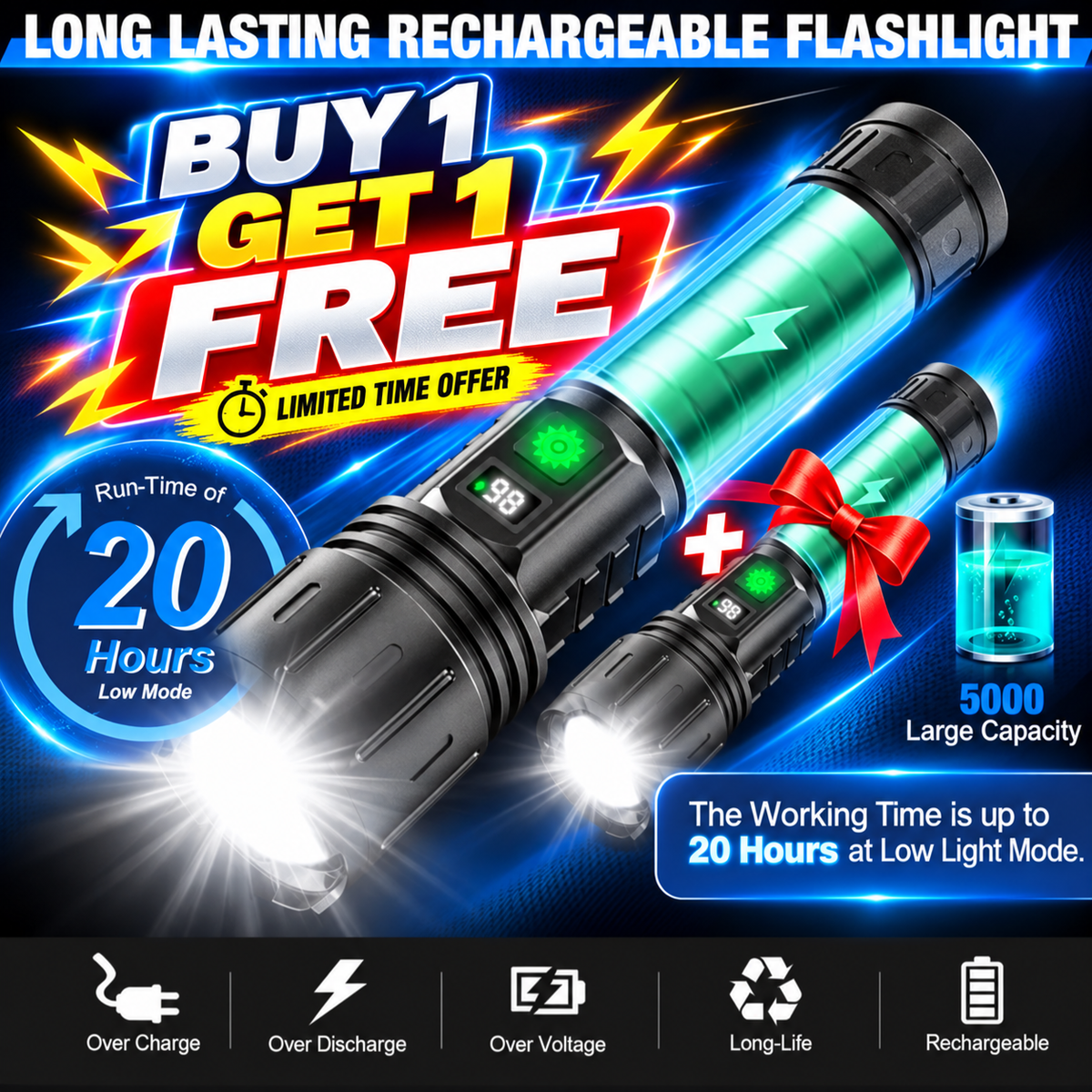 World Brightest Flashlight 🔦 2.O