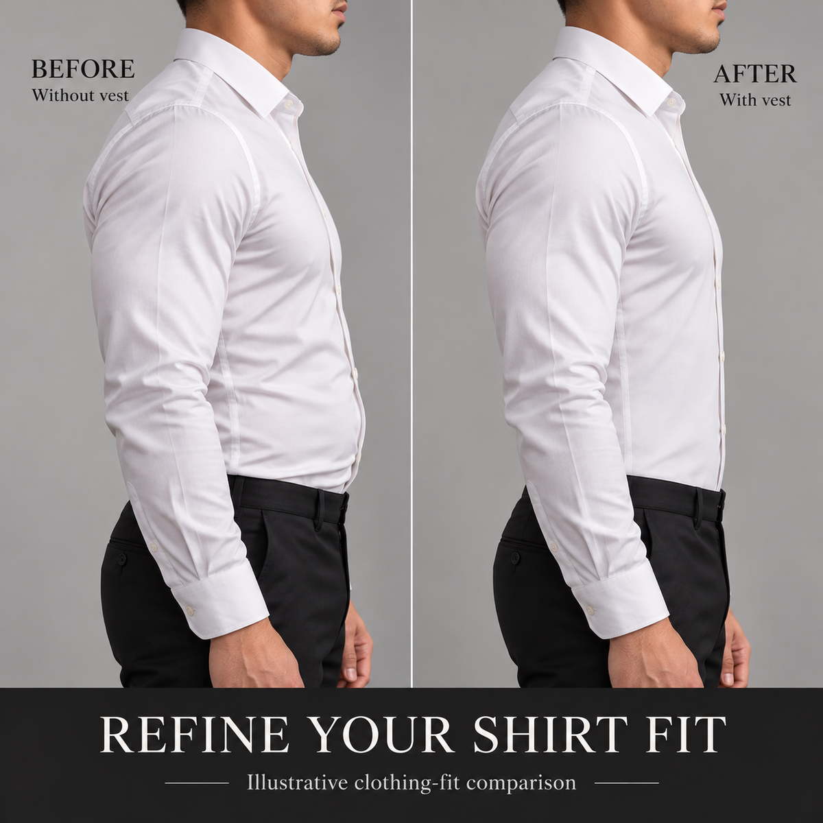 MenBody Shaper  ® Men’s Adjustable Shaping Vest
