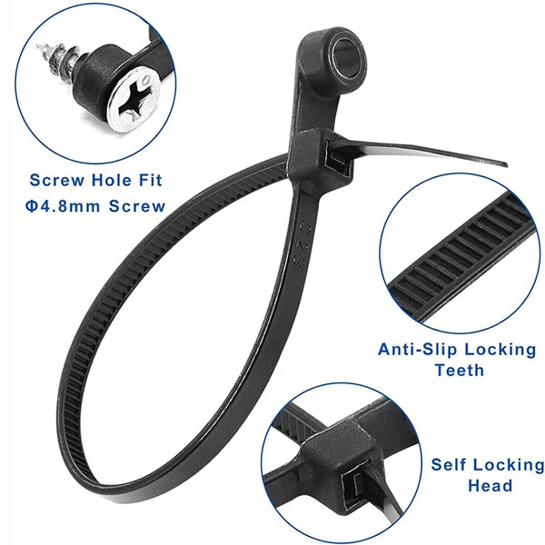 Screw-Mount Zip Ties