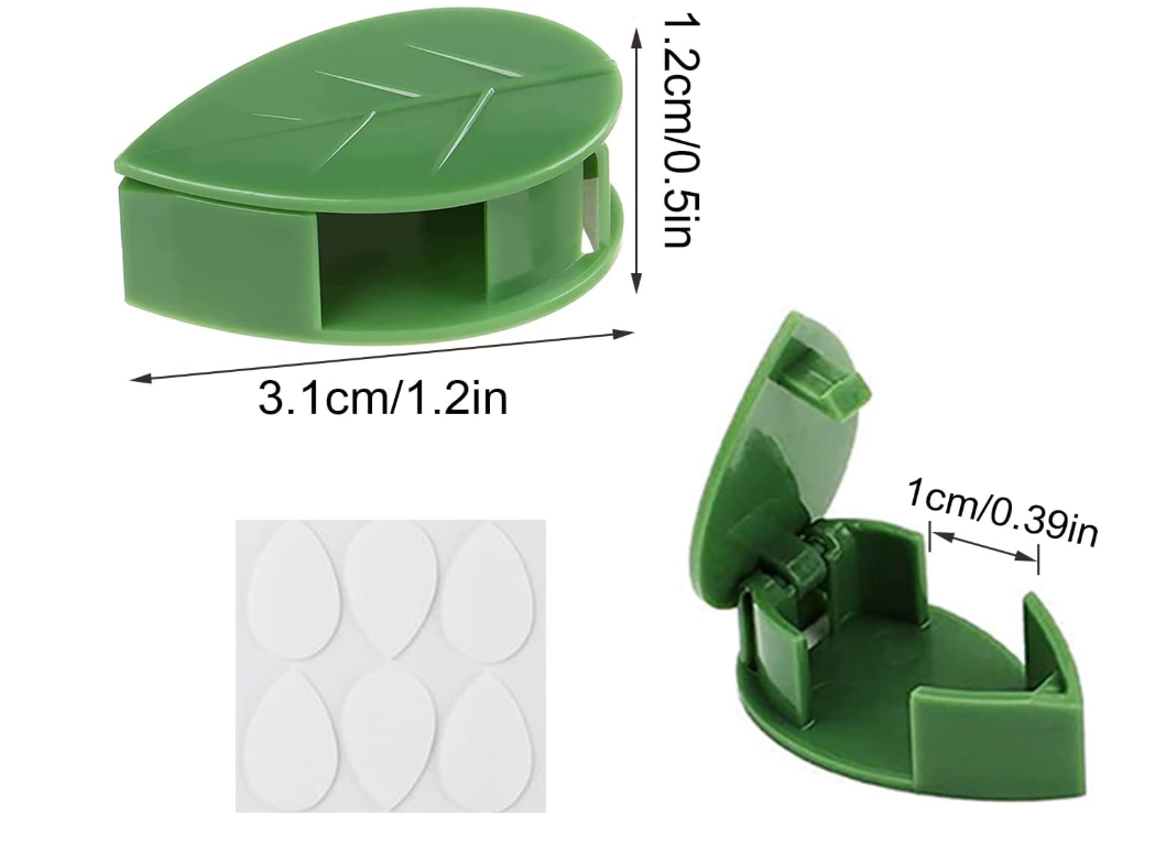 Leaf-Shaped Plant Climbing Wall Fixture Clips