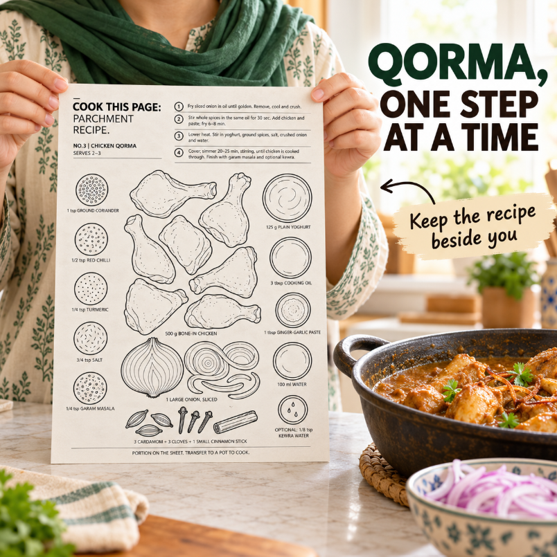 Cookmeup Paper® Home Chef Recipe Guides