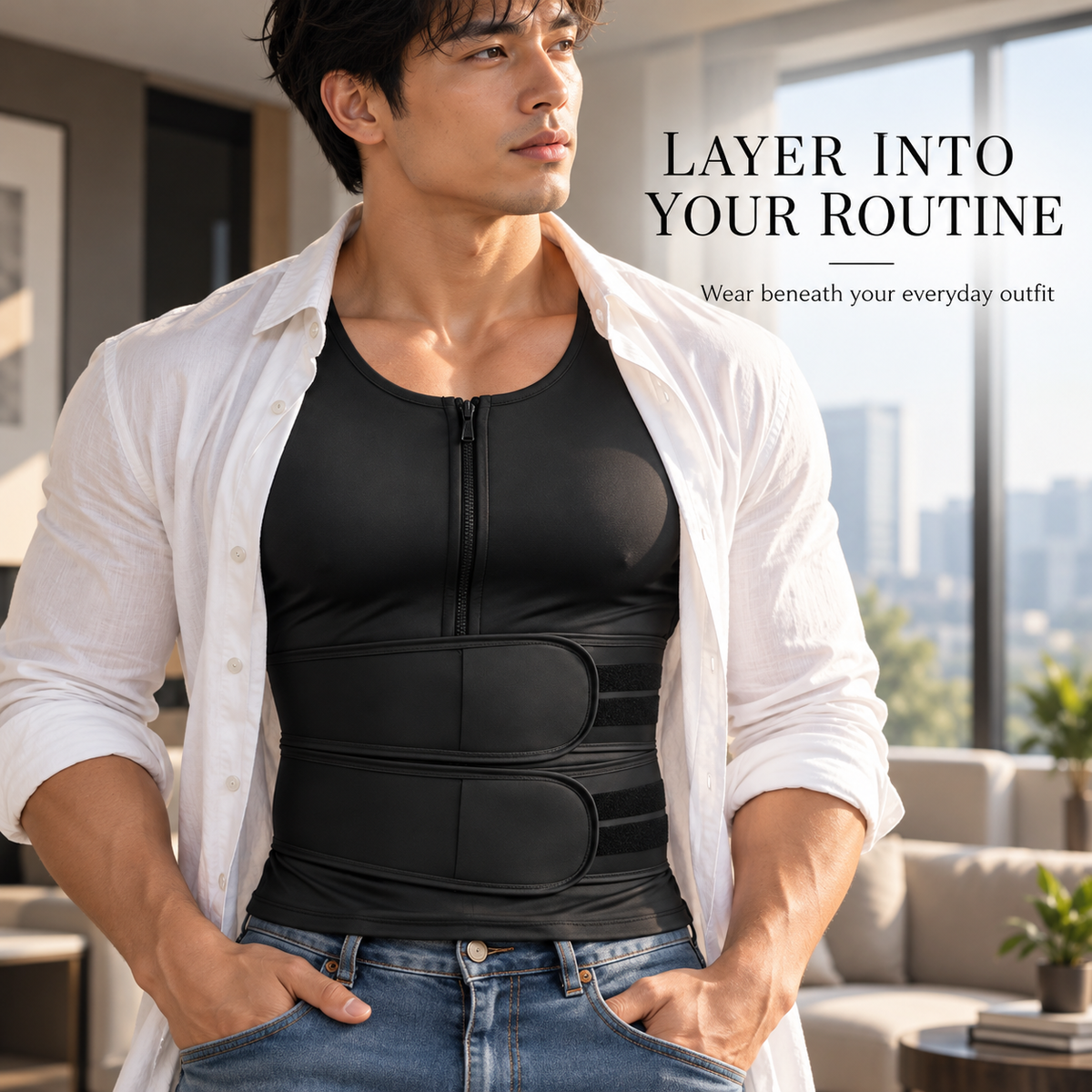MenBody Shaper  ® Men’s Adjustable Shaping Vest