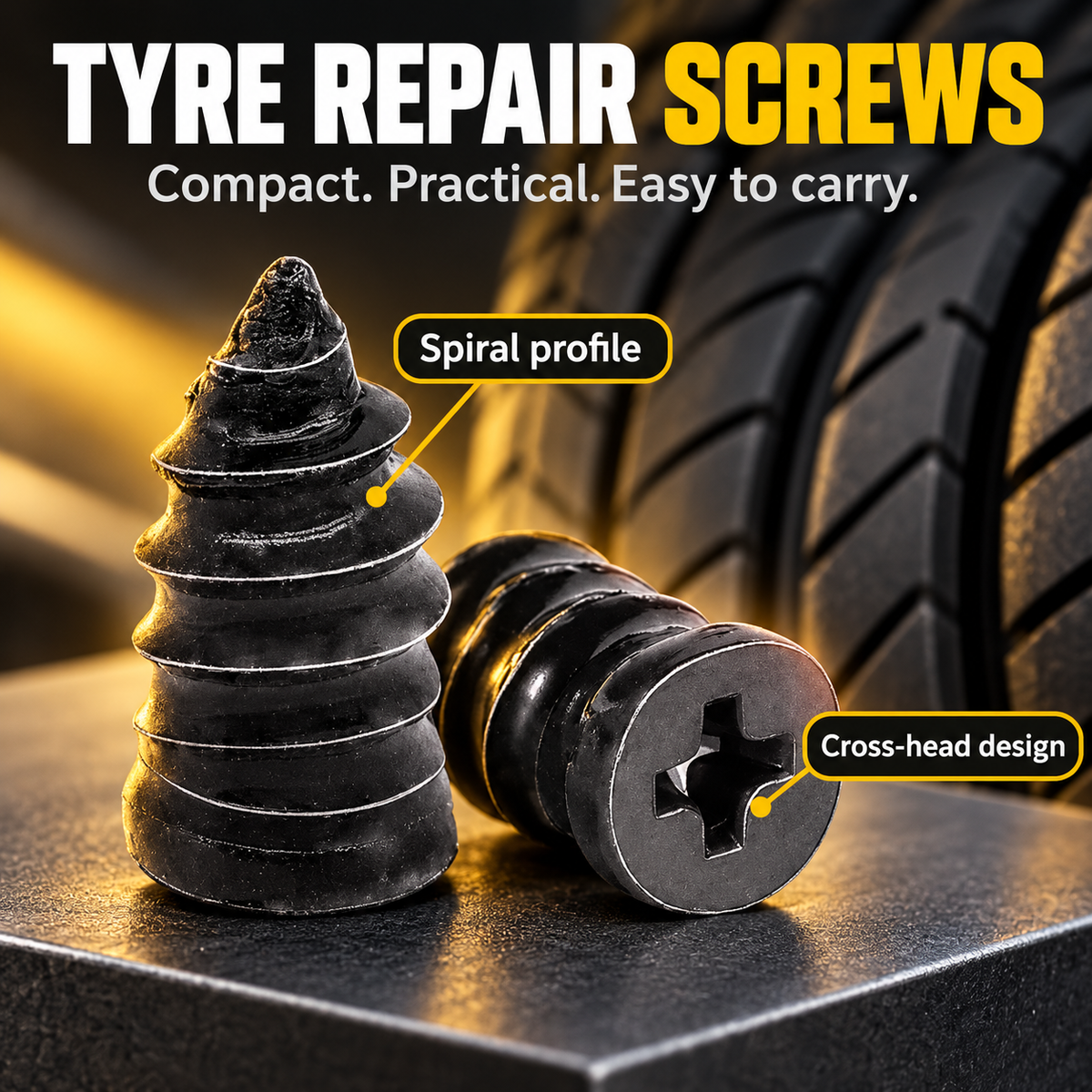 Self Sealing Tyre Repairing Screw™