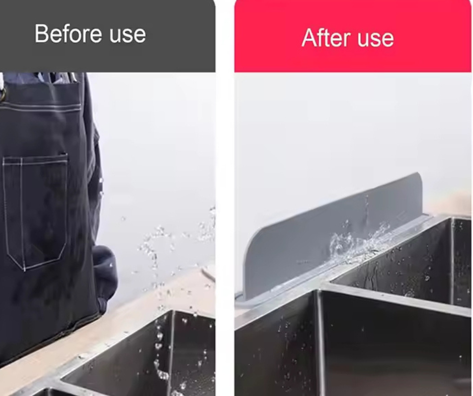 Sink water splash guard