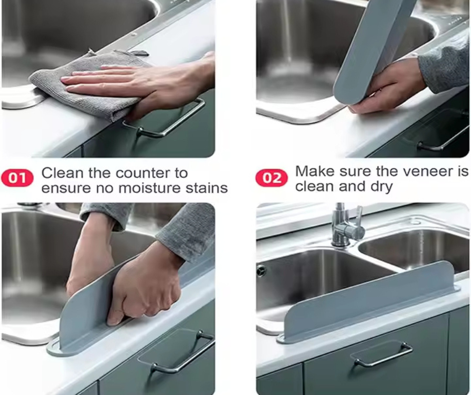 Sink water splash guard