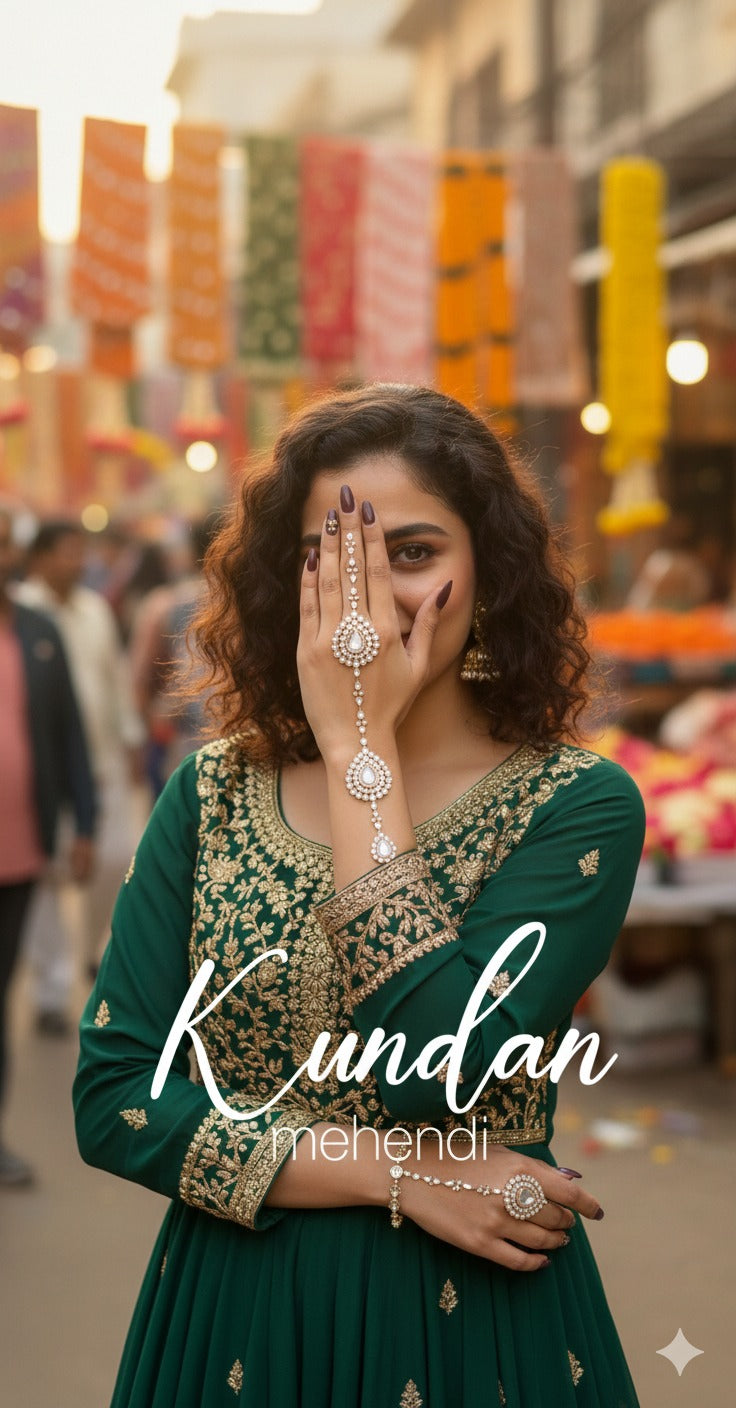 Glam Noor Kundan Stone Mehndi
