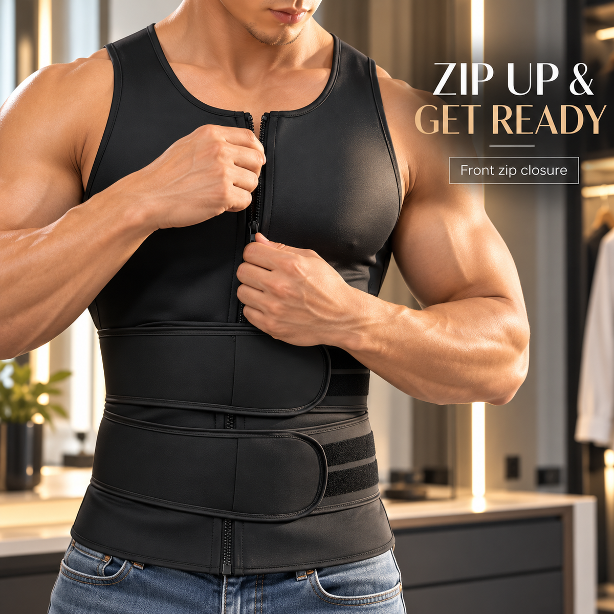 MenBody Shaper  ® Men’s Adjustable Shaping Vest