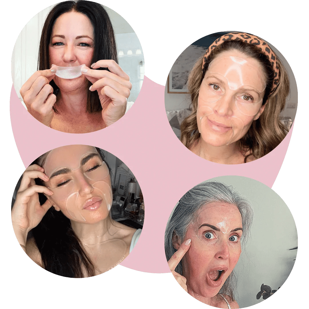 Reusable silicone patches that moisturize and repair wrinkles