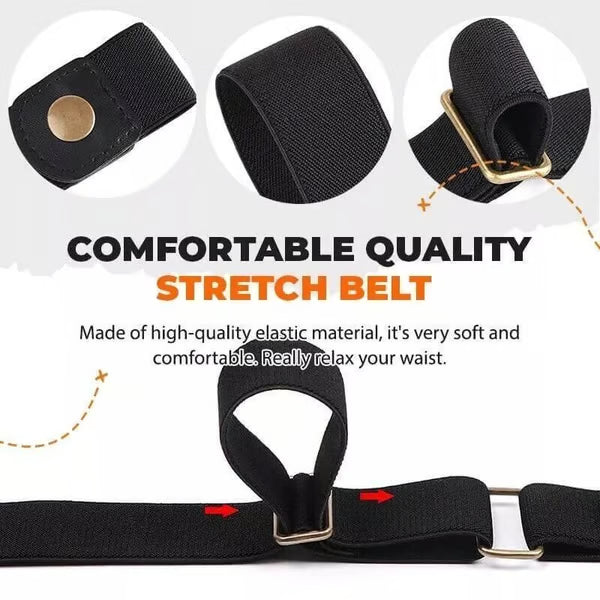 Unisex Buckle-free Invisible Elastic Waist Belts