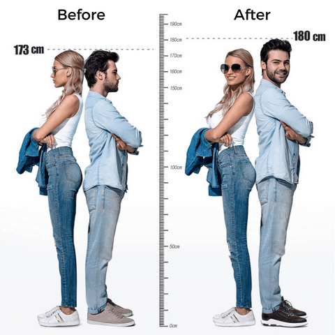 Anti Odour + Pain Relieving Height Increase Insoles