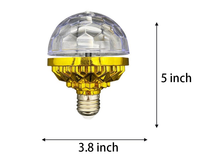2 in 1 Colourful Rotating Disco Ball Light + Speaker