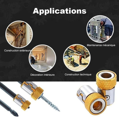 MAGNETIC SCREWDRIVER BIT REMOVABLE RING