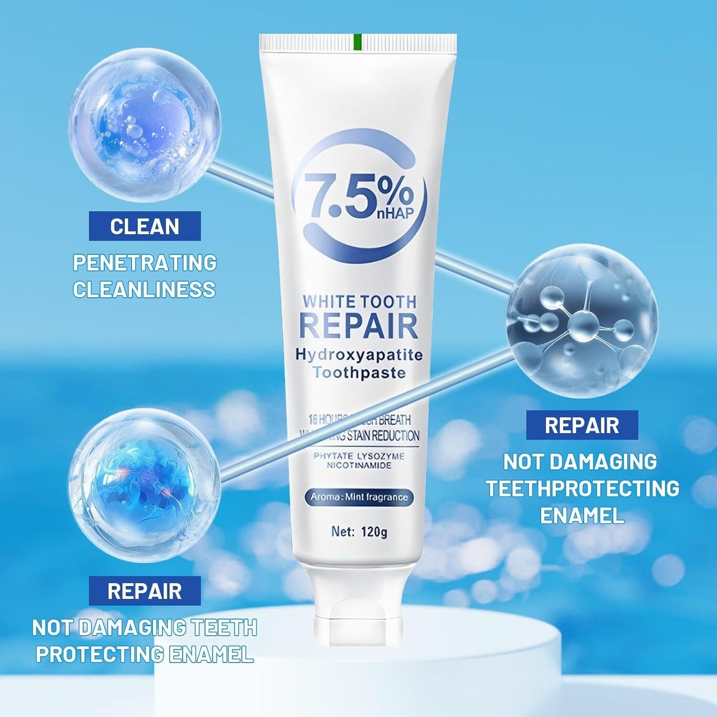 3 in 1 Whitening + Dental Repair Toothpaste