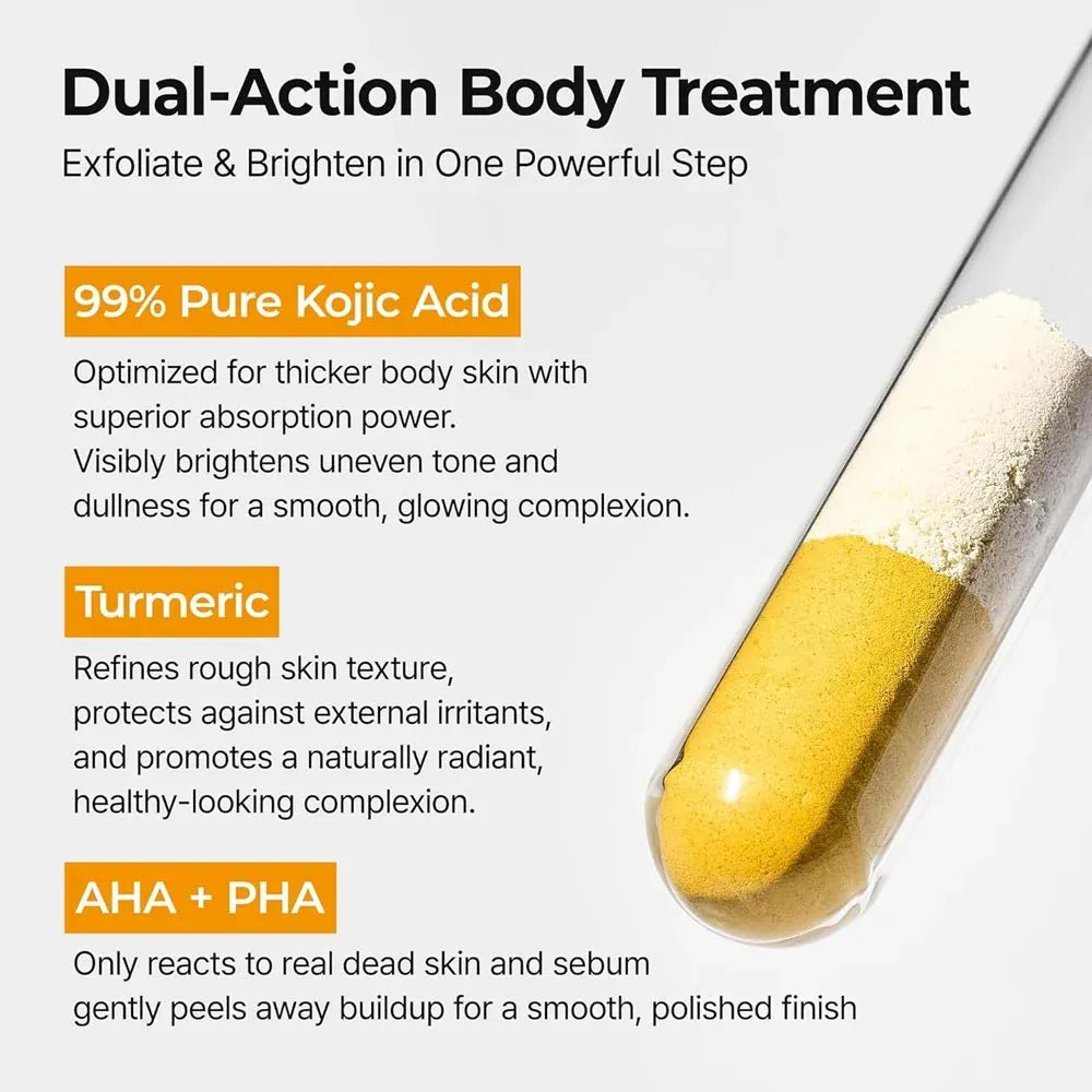 Dr. Melaxin Kojic Acid & Turmeric Body Peeling Spray – Exfoliating & Glow Care