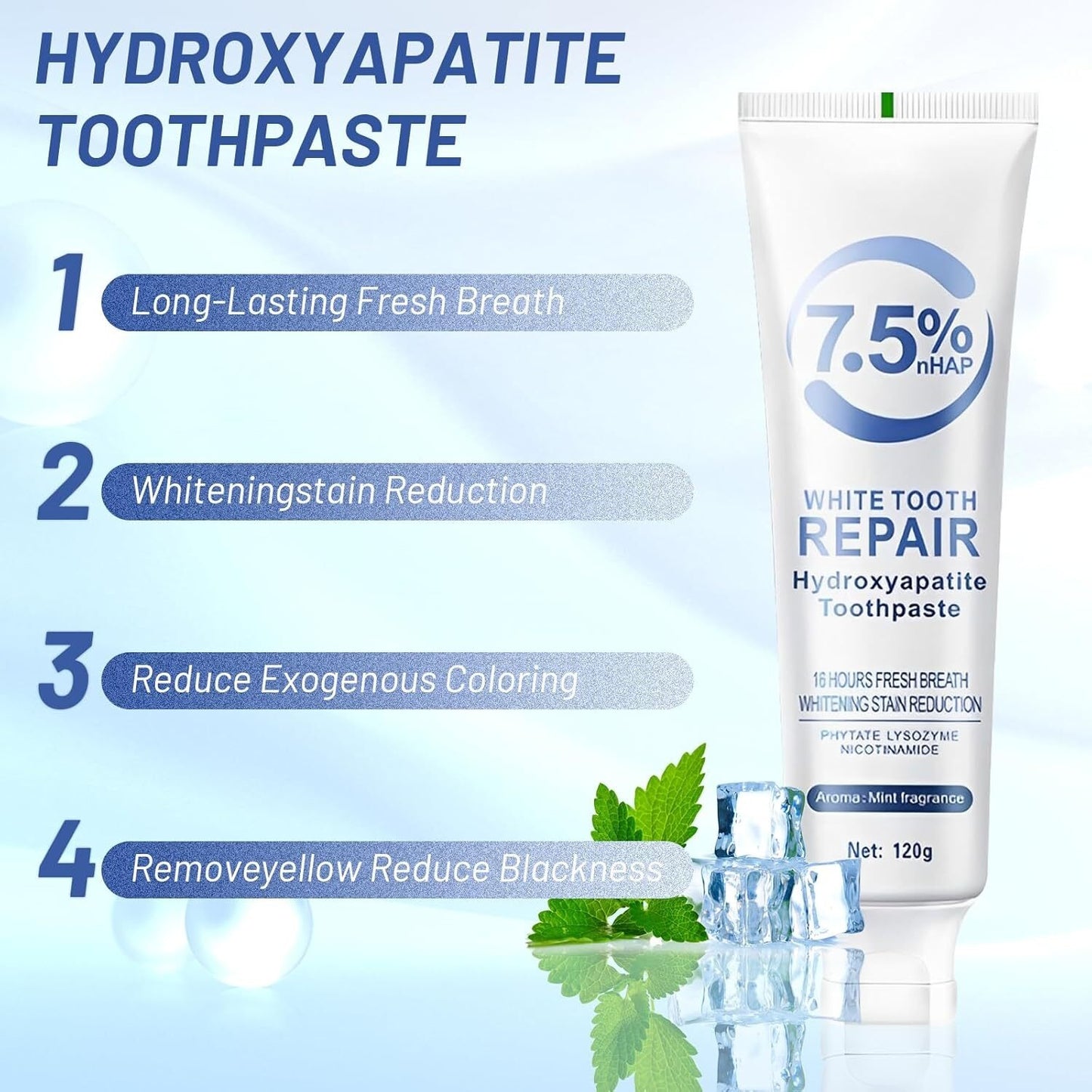 3 in 1 Whitening + Dental Repair Toothpaste