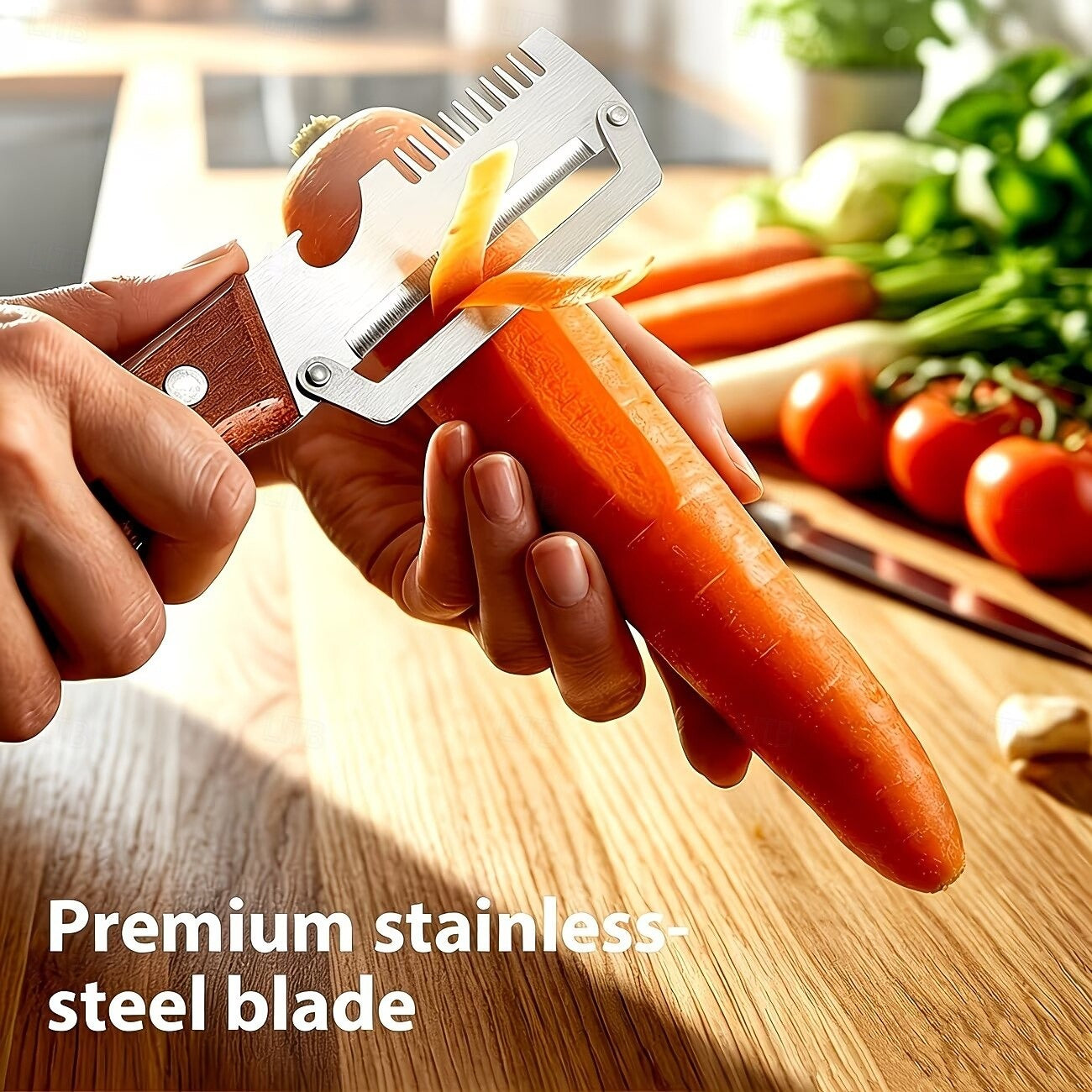 3-in-1 Ultra Sharp Vegetable Peeler & Cutter