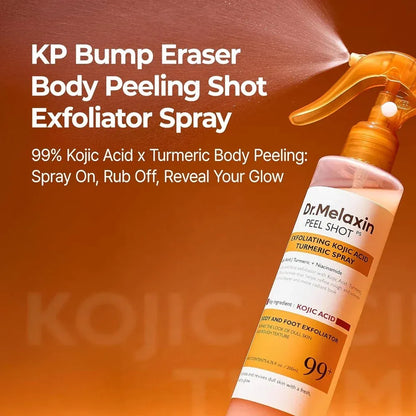 Dr. Melaxin Kojic Acid & Turmeric Body Peeling Spray – Exfoliating & Glow Care