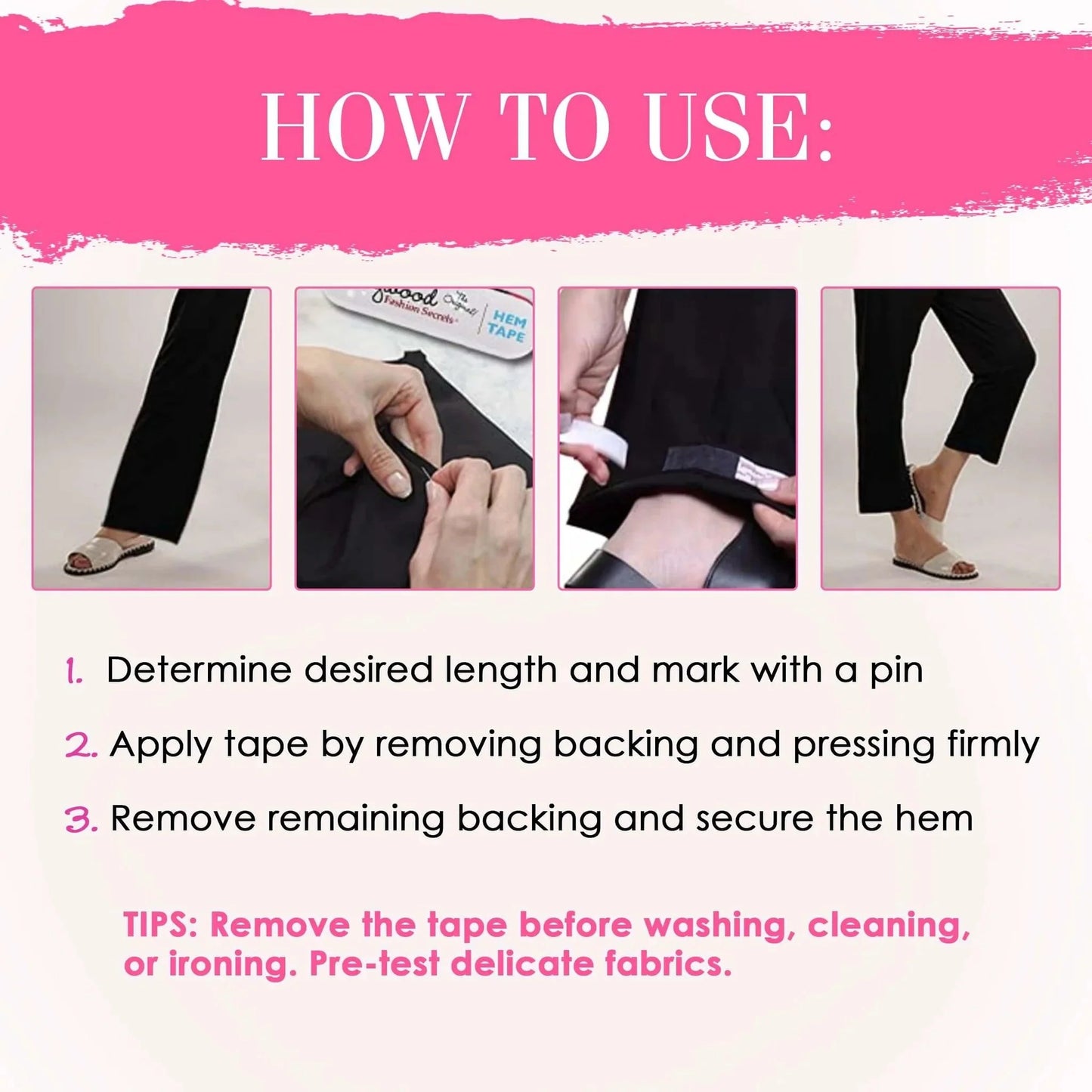 NoStitch™ Instant Clothing Repair Tape