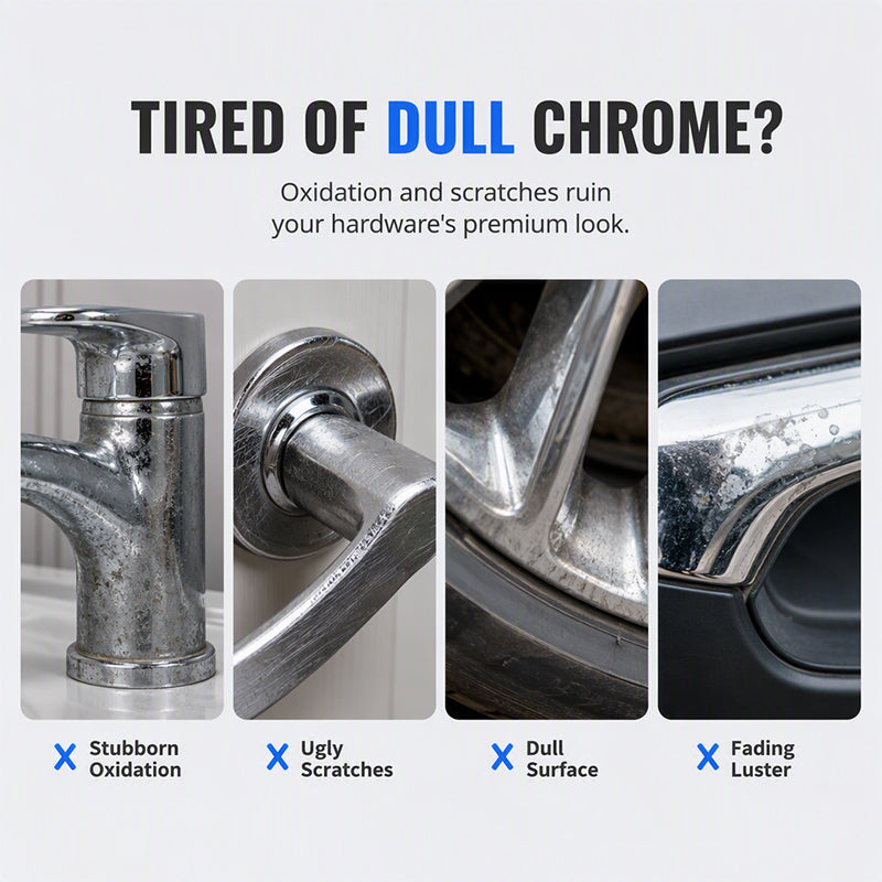Chrome Restoration Set – Removes Oxidation & Restores High-Gloss Metallic Finish