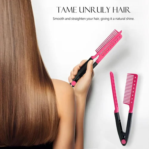 Hair Straightening and Curl Comb